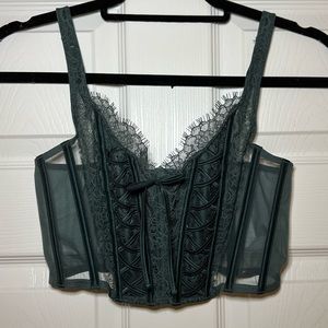 VS Unlined Lace-Up Corset Top